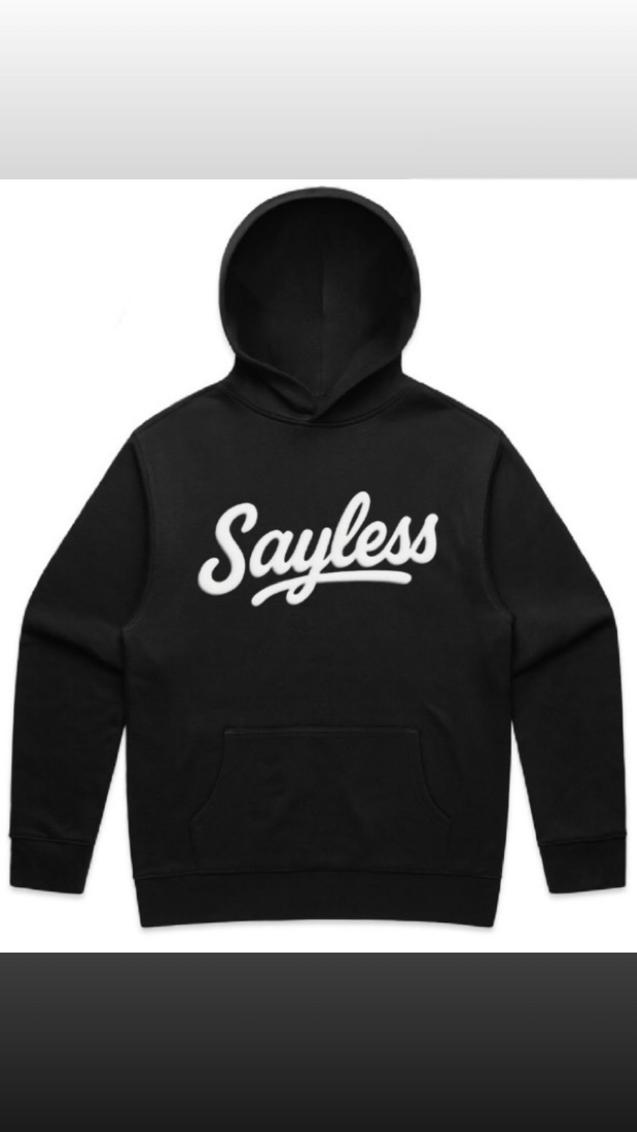 SAYLESS PUFF PRINT HOODIE